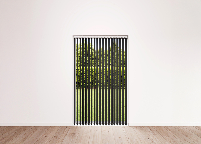 Lamellgardin svart 150 x 250 cm